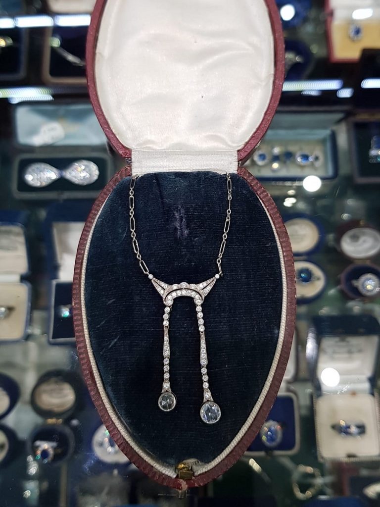 Edwardian diamond négligée pendant – Delphi Antiques (Dublin)